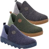 ROHDE Damen Pantoffel Hausschuh Wellensohle Foggia 6129, Größe:41 EU, Farbe:Grau - Grau - 41