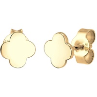 Elli PREMIUM Kleeblatt Glücksbringer 585 Gelbgold OneSize Damen