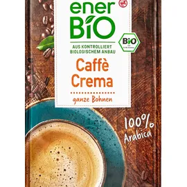 enerBiO Caffè Crema Bio-Kaffeebohnen, Arabicabohnen kräftig, 1,0 kg