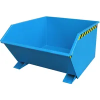Bauer Kippbehälter Stahl 1000 Liter blau