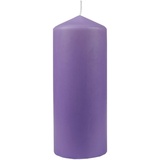 HS Candle Wachskerzen Stumpenkerzen Ø6cm x 13,5cm - in vielen Farben - Hergestellt in EU - Kerzen Blockkerzen - Wachs Stumpen - Adventskerzen, Weihnachtskerzen - Lila