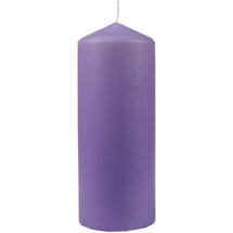 HS Candle Wachskerzen Stumpenkerzen Ø6cm x 13,5cm - in vielen Farben - Hergestellt in EU - Kerzen Blockkerzen - Wachs Stumpen - Adventskerzen, Weihnachtskerzen - Lila