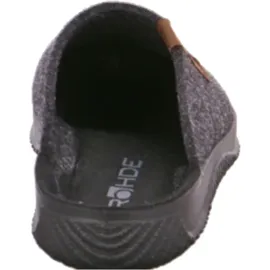 ROHDE Damen, Frauen, Pantoletten, Slipper,Sandalen,Freizeitschuhe,Schlupfschuhe,schluepfschuhe,Slipper,Slides,Slip-ons,Mules,ANTHRAZIT,41 EU - 41 EU