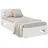 Homestyle4u Holzbett 90 x 200 cm Weiß