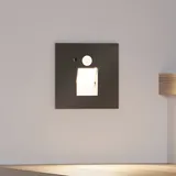 ARCCHIO Neru LED-Einbaulampe 2 eckig schwarz Aluminium