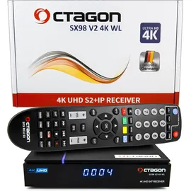 Octagon SX98 V2 4K WL UHD Satellitenreceiver mit WiFi & Define OS Linux 1x DVB-S2 Sat IP-