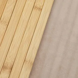 Mendler 2-teiliges Tischset HWC-E72, Platzdeckchen Tischmatte Platzset, Bambus abwaschbar flexibel 45x30cm