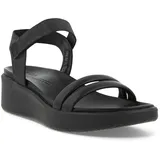 Damen Flowt Wedge LX Heeled Sandal Plateau, Black, 38 EU