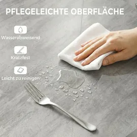 Homcom Esszimmertisch 110 x 76 cm grau