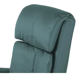 HIMOLLA Fernsehsessel 7418 Leder 81 x 111 x 95 cm Türkis/Petrol elektrisch mit Massagefunktion