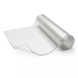 Tischfolie Tischschutzfolie transparente Tischdecke durchsichtig Folie für Tisch Tischschutz 1,5mm 130x120cm