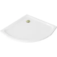 Mexen Flat Halbkreis-Duschwanne slim 70 x 70 cm, weiß,