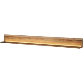 MASSIVMOEBEL24.DE Wandregal 202 x 17 x 19 cm Beige