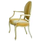 JVmoebel Lehnstuhl Holz beige