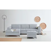 OTTO products Eckcouch Polyester L-Form 266cm Silber