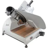 Berkel Red Line 300 Grau, Gastro Aufschnittmaschine, Messerdurchmesser 300 mm + Eichenholzbrett