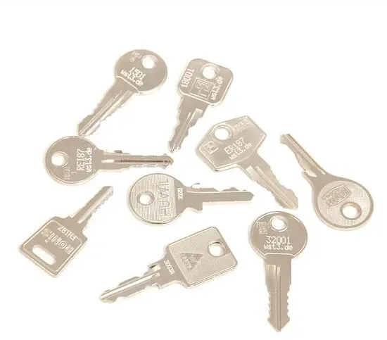 Briefkastenschlüssel nach Nummer (Nummernkreis: Renz / EL 1 - EL 500)