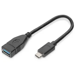 DIGITUS USB Type-C Adapter / Konverter OTG Type-C auf A