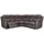 vente-unique Relaxsofa Leder Ecksofa - Braun - EVASION