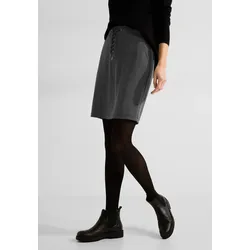 Minirock, mit Fischgrät-Muster, Gr. XXL (46), black, , 35887023-XXL