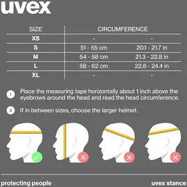 Uvex Stance 54-58 cm Black matt