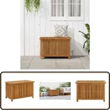 Gartenbox 90x50x58 cm Massivholz Akazie - Holz Gartenbox - Gartenaufbewahrung - Staubox - Outdoor Möbel - Gartenmöbel