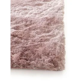 benuta Nest Hochflorteppich Rosa, Textil, Beton Optik, Quadratisch, 150x150 cm wasserabweisend, Teppiche - Böden, Teppiche, Hochflorteppiche - Shaggys