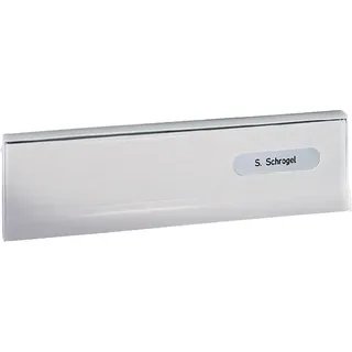 RENZ Einwurfklappe zu Tür-Durchwurfbriefkasten, 260 x 82 mm, silber eloxiert