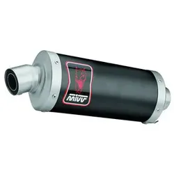 MIVV Dakar Auspuffsystem Mit Eg-Be Edelstahl / Edelstahl Schwarz