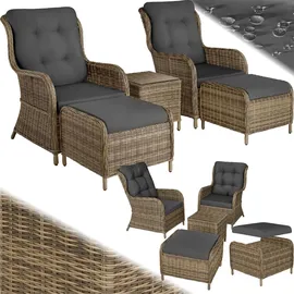 Tectake Benissa Set 5-tlg. Beige