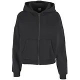 URBAN CLASSICS Ladies Boxy Zip Hoody - schwarz,