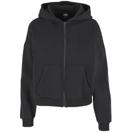 URBAN CLASSICS Ladies Boxy Zip Hoody - schwarz,