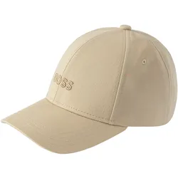 Baseball Cap BOSS "Ari", Damen, beige (medium beige 269), Web, Baumwolle, unifarben, casual, Caps, mit BOSS Logostickerei Ton in Ton, unisex