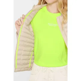 senses.the label SENSES.THE LABEL, Damen, Gr. XS, raw cotton, Web, Material: 100% Polyamid, Futter: 100% Polyester, Füllung: 100% Polyester, bestickt, regular fit kurz, eingesetzt gerader Abschluss, Jacken Kurzjacke, mit verstellbarem Gummizug im Saum