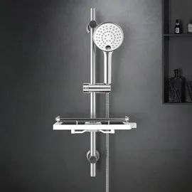 Görbach Duschset Duschstange 70cm Chrom D12