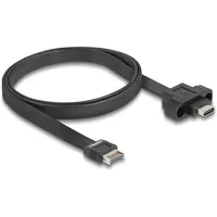 Delock USB 10Gbps Flachbandkabel Typ-E Key A 20 Pin ST> USB-C BU Einbau 0 Digital/Daten 0,75 m