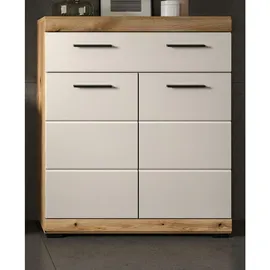 inn.furn Badezimmer, Kommode in Sand und Eiche 74 x 88 cm, Shawn