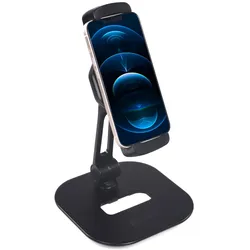 hjh OFFICE Handy & Tablet Halterung FLEXMOBI IV Metall, Kunststoff