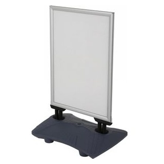 update displays Kundenstopper WindPro Lite silber DIN A1 2 Fächer