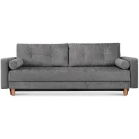 Konsimo 3-Sitzer-Schlafsofa, Grau, 220x80x100 cm, Wohnzimmer, Sofas & Couches,