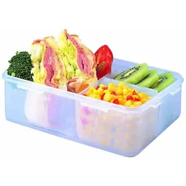 Lock & Lock Vorratsdose rechteckig, 1,0 l mit 3 Innenboxen 205 x 134 x 69 mm