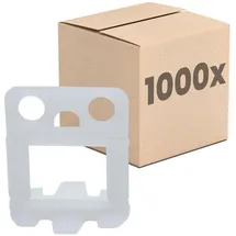 Dalsys Fliesen 2mm 1000 Laschen, Verlegehilfe Set, Fliesenleger Werkzeug