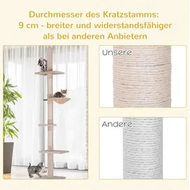 PawHut Kratzbaum 40 x 34 x 230-260 cm