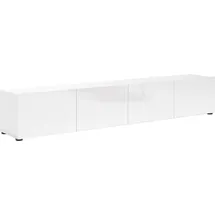 Home Affaire Mister Lowboard 225 cm Weiß Kunststoff/Melamin/Holzwerkstoff