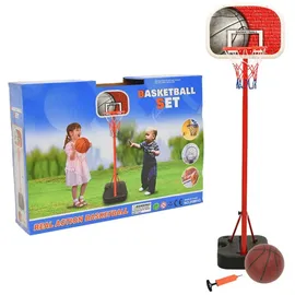 vidaXL Tragbares Basketball-Spielset Weiß/Rot 138,5 -166 cm
