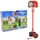 vidaXL Tragbares Basketball-Spielset Weiß/Rot 138,5 -166 cm