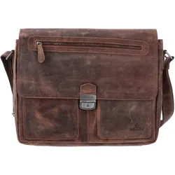 The Skandinavian Brand Leder Business Tasche  tan hunter