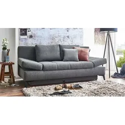 Schlafsofa Amedeo Kunstfaser H:90cm/B:208cm/T:102cm mit Bettkasten klappbar und ausziehbar modern