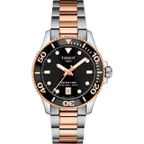 TISSOT Seastar 1000 36mm T120.210.22.051.01 Damenuhr Roségoldfarben/Schwarz
