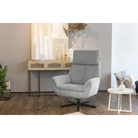 die planbar Relaxsessel DIE PLANBAR "MP-RS20079", grau (cyber grau), B:79cm H:108cm T:89cm, 100% recyceltes Polyester, Sessel, Relaxsessel, 360 drehbar, Wippfunktion zusätzlich wählbar, Kaltschaumpolsterung